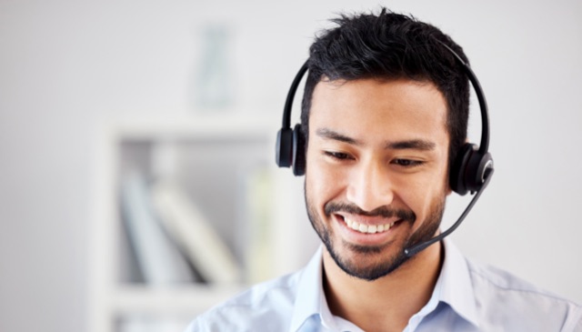 Man with headset - technical support