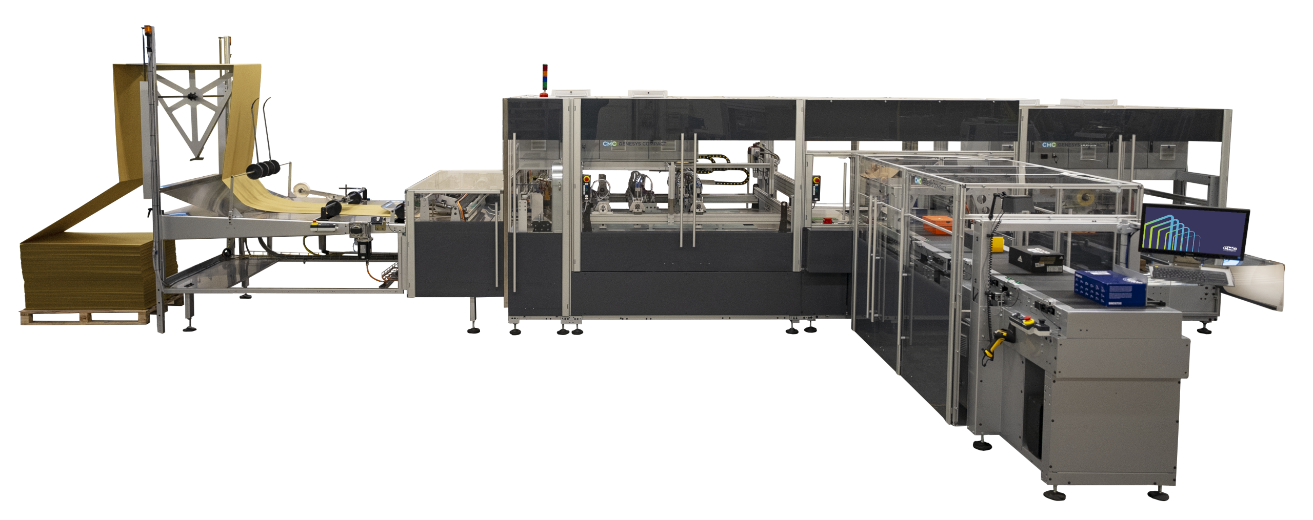 CMC Genesys Compact automated packaging machine.