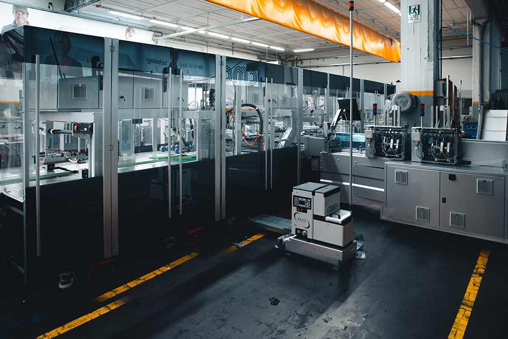 CMC packaging machinery at the production facility